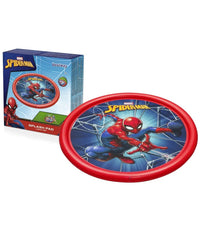 Trade Shop - Tappeto Tappettino Spruzzi Piscina Gonfiabile Con Fontana Spider-man 165cm 98792 -