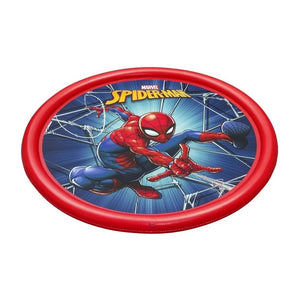 Trade Shop - Tappeto Tappettino Spruzzi Piscina Gonfiabile Con Fontana Spider-man 165cm 98792 -