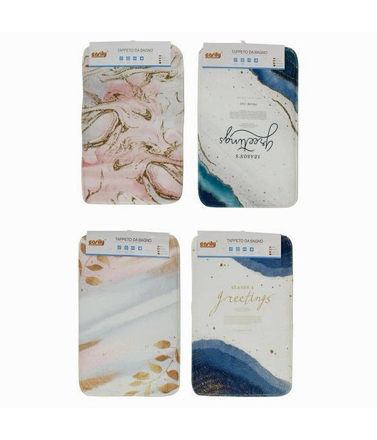 Tappeto Tessuto Tappetino Arredo Bagno Antiscivolo 50x80cm Fantasie Varie 79446         