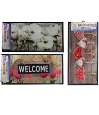 Tappeto Zerbino In Pvc Stampa Digitale Animali Cuori Fuoriporta 40x70cm         