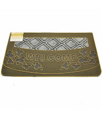 Tappeto Zerbino Welcome Piante 45x75cm In Gomma E Fibra Cocco 4 Colori Ingresso         