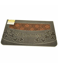 Tappeto Zerbino Welcome Piante 45x75cm In Gomma E Fibra Cocco 4 Colori Ingresso         