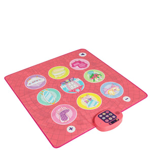 Tappeto da ballo display del punteggio e volume regolabile per bambini 3+ anni-Tappeto da ballo per bambini gioco con 5 livelli Rosa