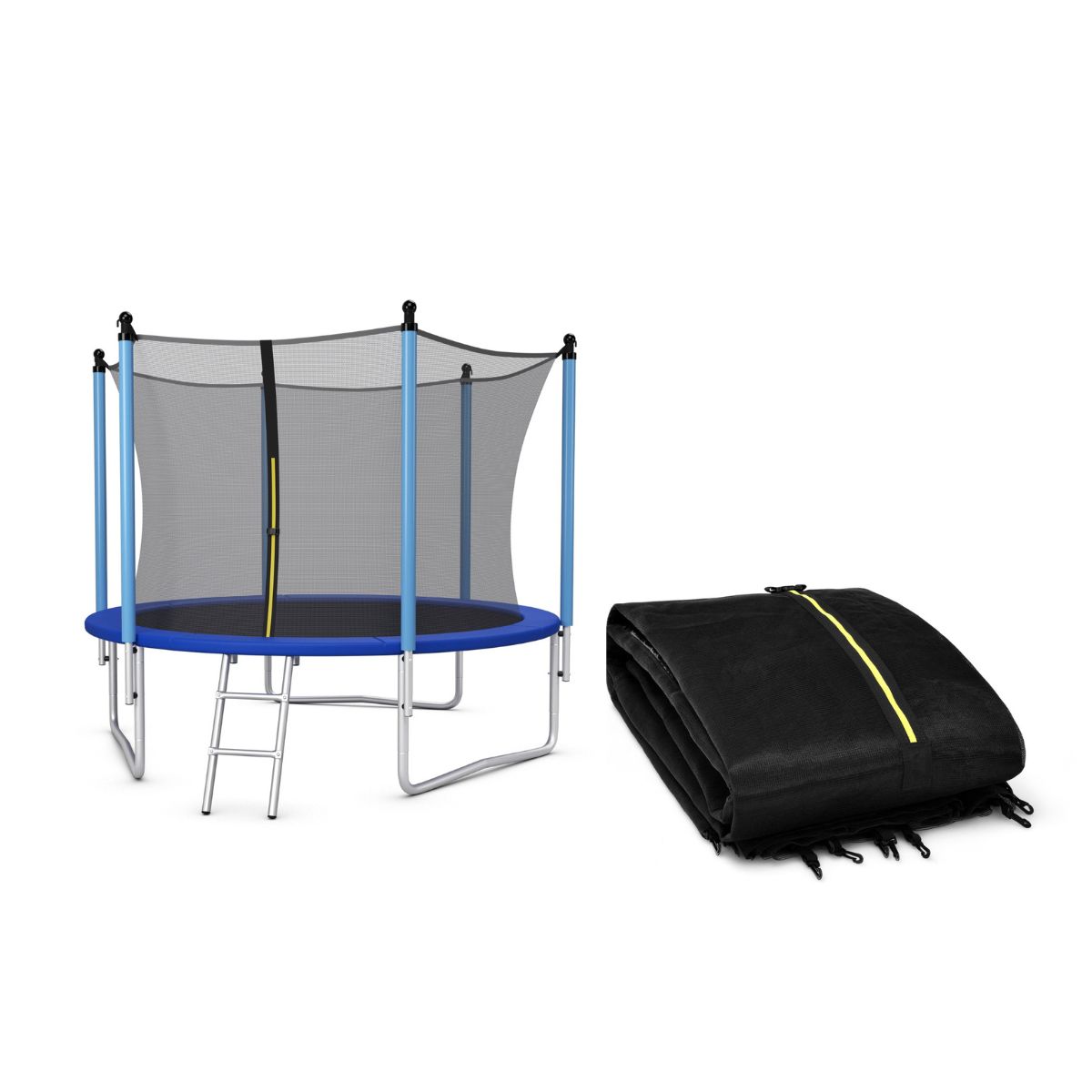 Tappeto elastico da esterno e rete protettiva in pe per tappeto elastico, Tappeto elastico e rete di sicurezza-Trampolini e accessori