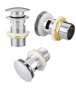 Tappo A Piletta Scarico Universale Vasca Bagno Lavabo Bidet Click Clack Pilette         