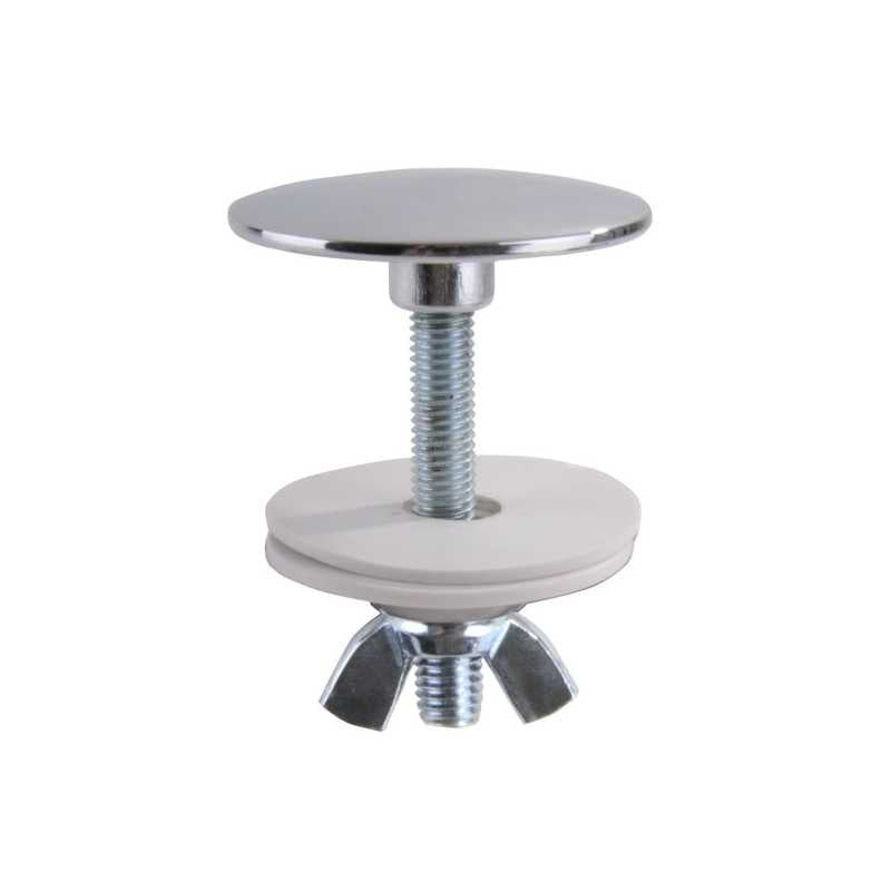 Tappo Copriforo Cromato Vite Lunga mm 43