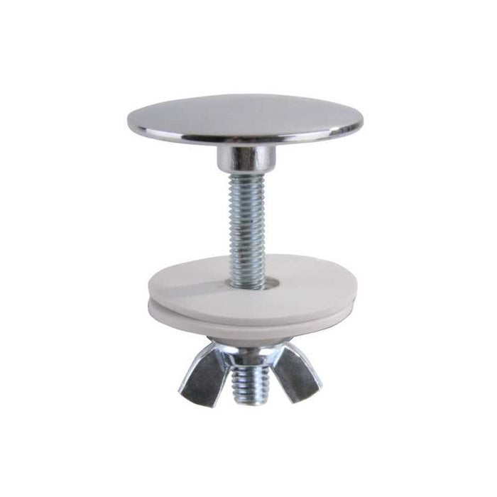 Tappo Copriforo Cromato Vite Lunga mm 49