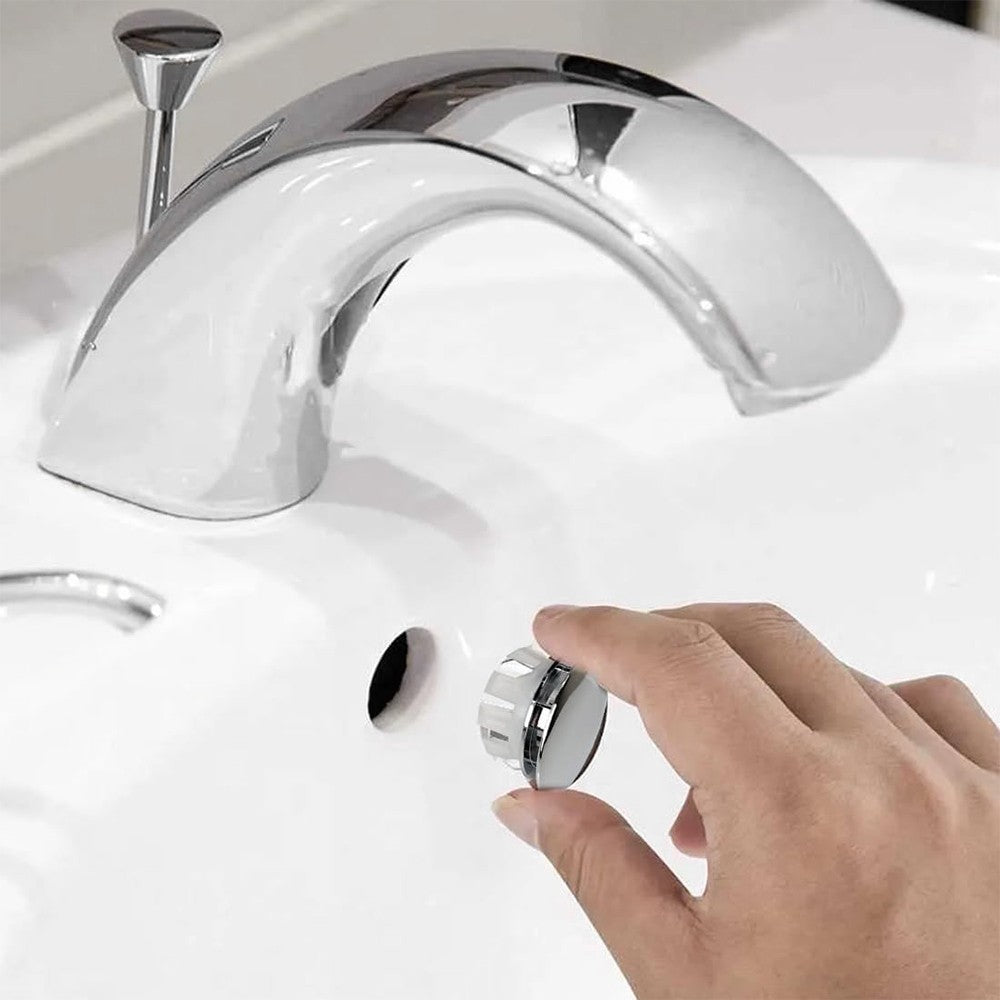 Tappo copriforo nero opaco troppo pieno lavabi e bidet da 24 o 28 mm