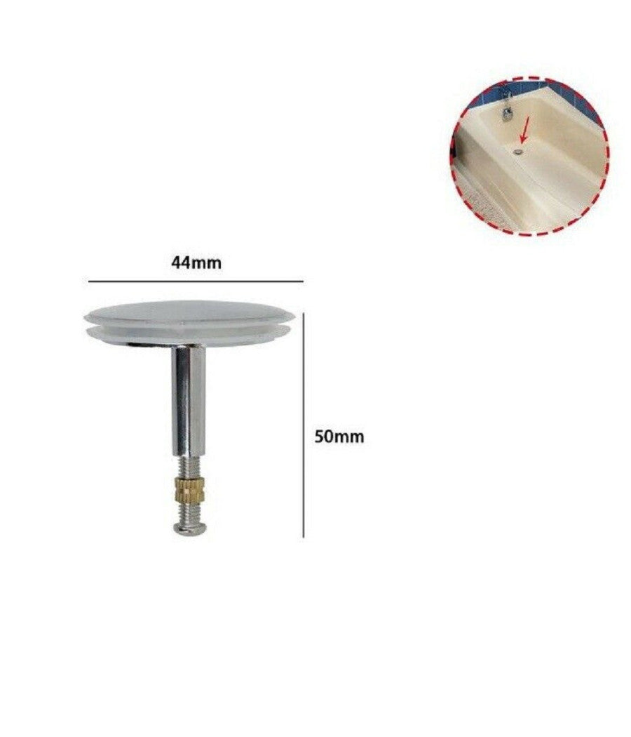 Tappo Di Ricambio Per Scarico Vasca Da Bagno Lavello Universale 44 X 50 Mm 79348         