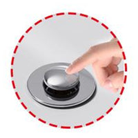 Trade Shop - Tappo Di Scarico Per Lavandino Universale Pop Up Cucina Lavello Bagno Filtro 87338         