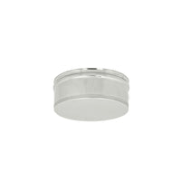 Tappo inox aisi 304 cieco senza spurgo scarico condensa, diametro 220mm