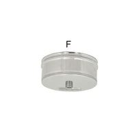 Tappo inox aisi 304 con spurgo scarico condensa innesto femmina, diametro 220mm