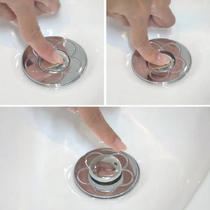 Tappo lavandino clic clac per fori da 34 a 40 mm con 2 guarnizioni