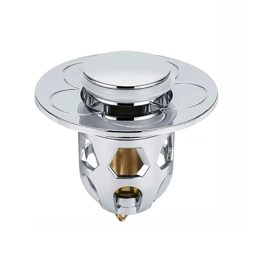 Tappo lavandino clic clac per fori da 34 a 40 mm con 2 guarnizioni