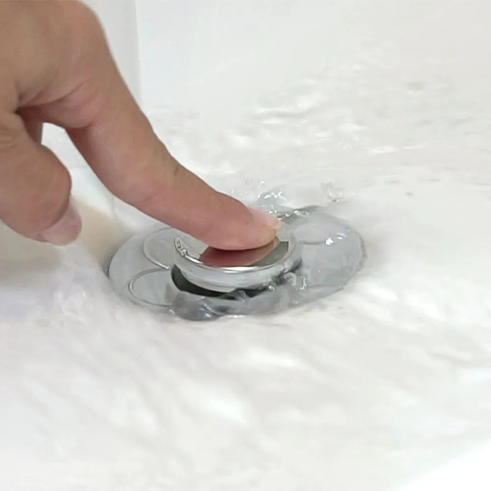 Tappo lavandino clic clac per fori da 34 a 40 mm con 2 guarnizioni