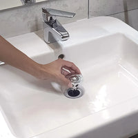 Tappo lavandino clic clac per fori da 34 a 40 mm con 2 guarnizioni