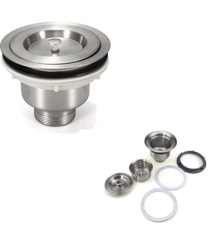 Tappo Piletta Di Scarico Per Lavello Universale  10076 Copertura Acciaio Inox         