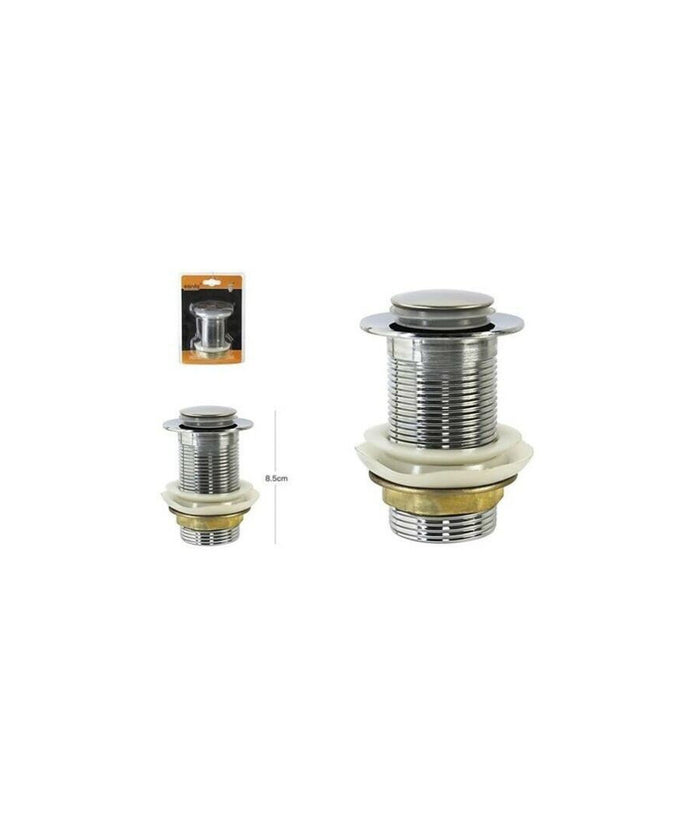 Tappo Piletta Scarico Cromato Clip Per Lavabo Bidet Vasca Lavandino 10259         