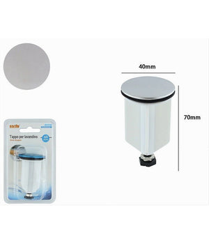 Tappo Piletta Universale Di Scarico In Ottone Lucido Bagno Lavabo Lavandino 59969         