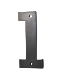 Targa numero civico 1  ,altezza 80mm Nero  metallo, da avvitare - THIRARD