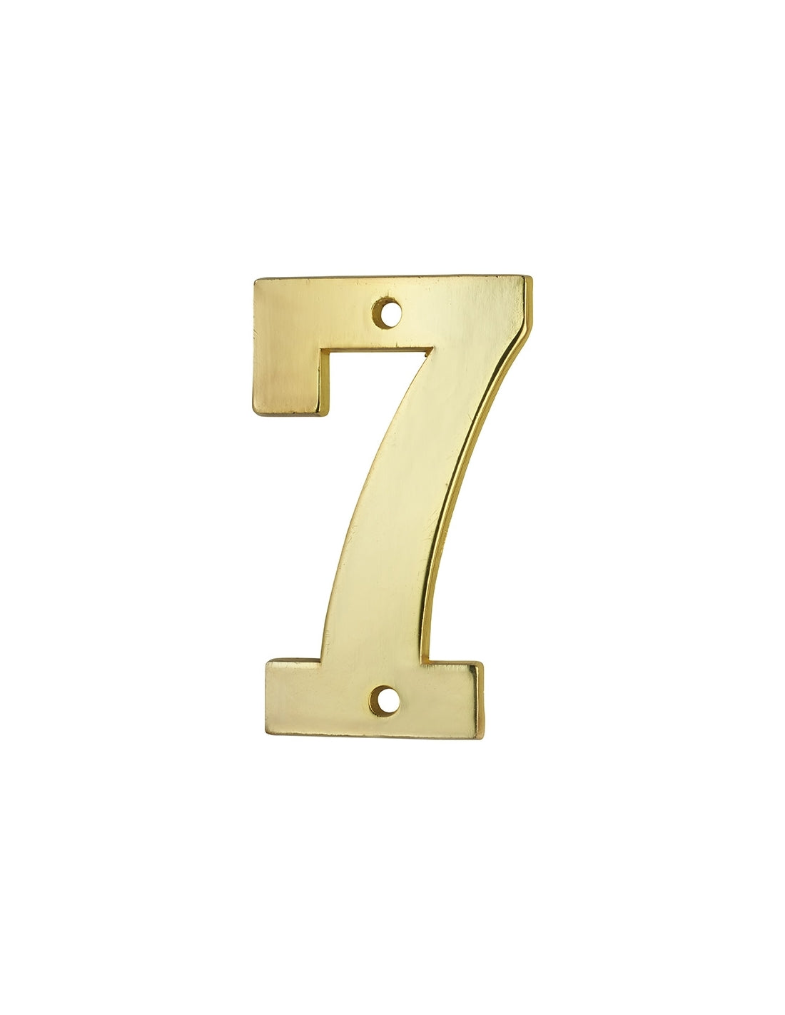 Targa numero civico 7 altezza 51mm, in ottone massiccio, da avvitare - THIRARD