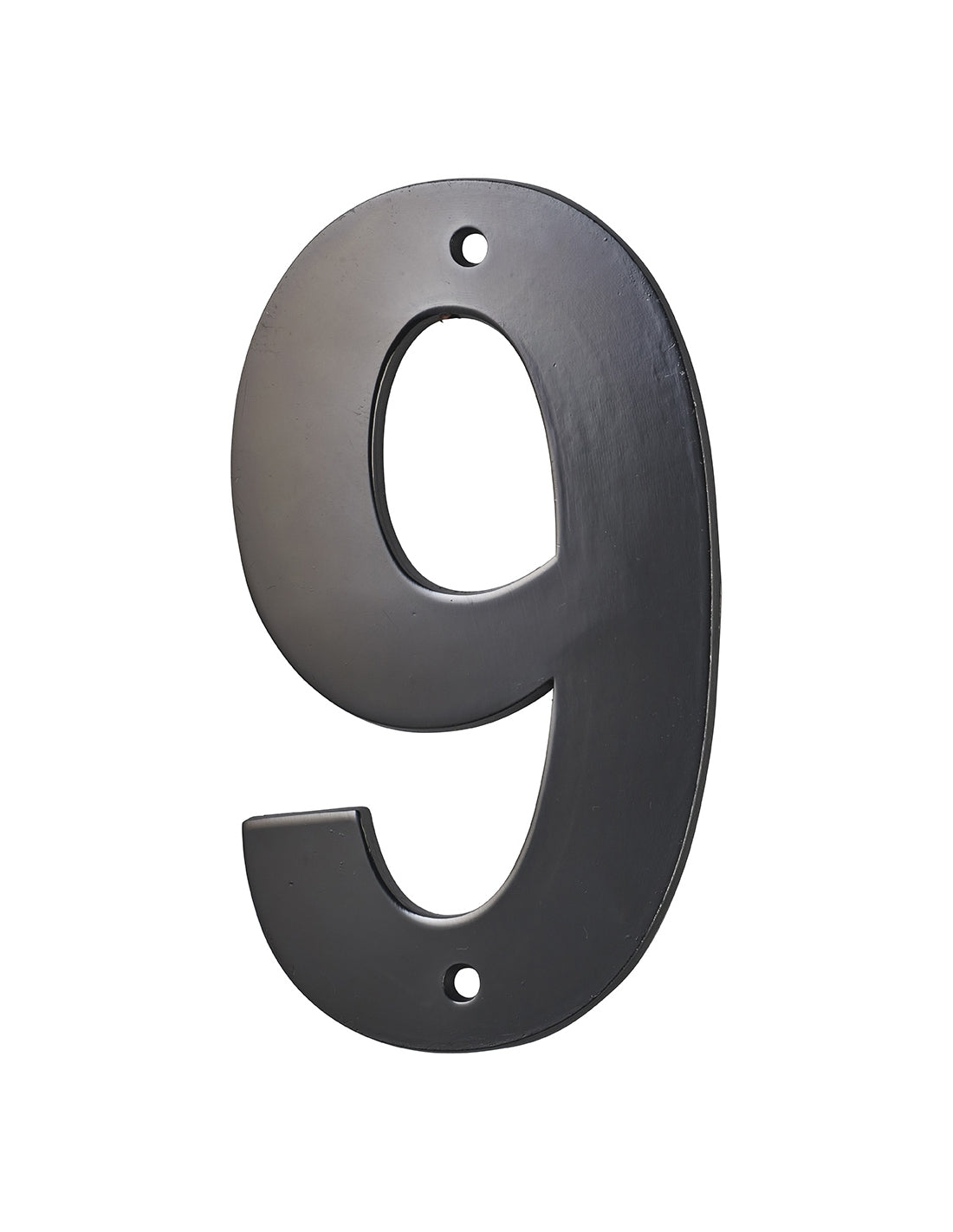 Targa Numero 9 altezza 80mm Nero  metallo, da avvitare - THIRARD