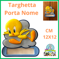 Targhetta personalizzate vintage targhette titti disney da bambino looney tunes