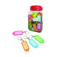 Targhette Portachiavi Giganti con Givolare Barattolo 150 Pezzi