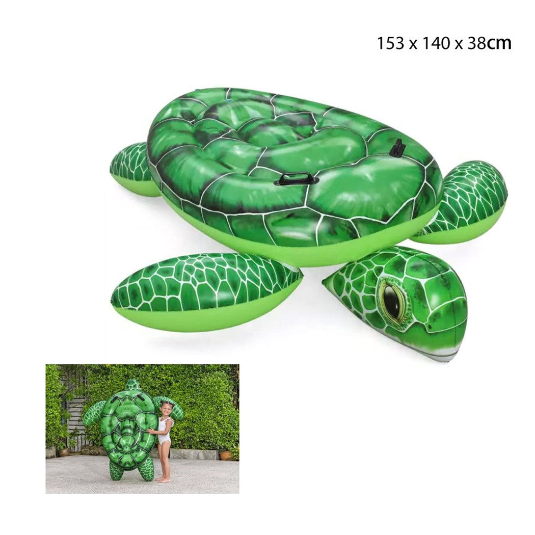 Trade Shop - Tartaruga Galleggiante Da Piscina Spiaggia Pvc Gonfiabile Cavalcabile Tidal Turtle 41524 -