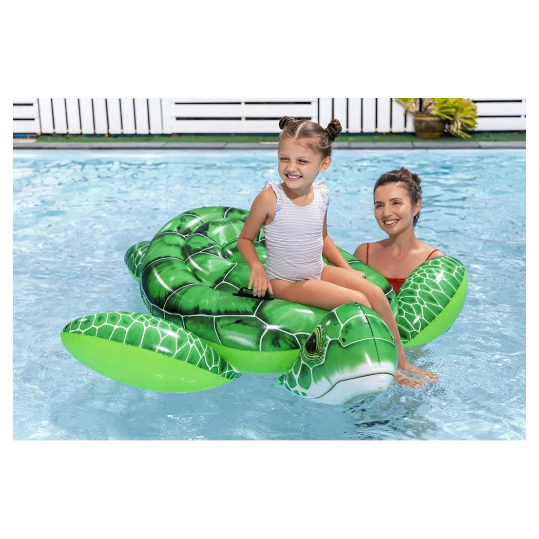 Trade Shop - Tartaruga Galleggiante Da Piscina Spiaggia Pvc Gonfiabile Cavalcabile Tidal Turtle 41524 -