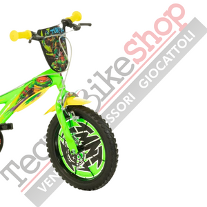 Bicicletta Bambino Dino Bikes Tartarughe Ninja 14"