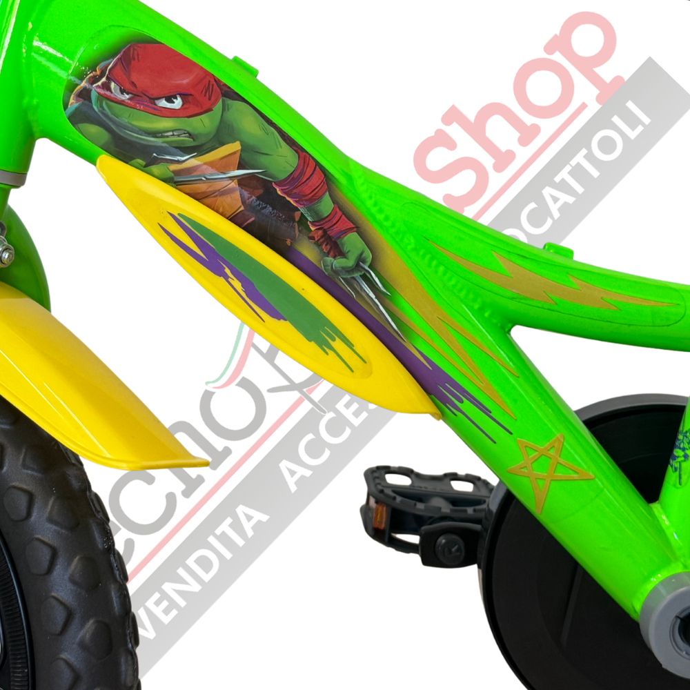 Bicicletta Bambino Dino Bikes Tartarughe Ninja 12"