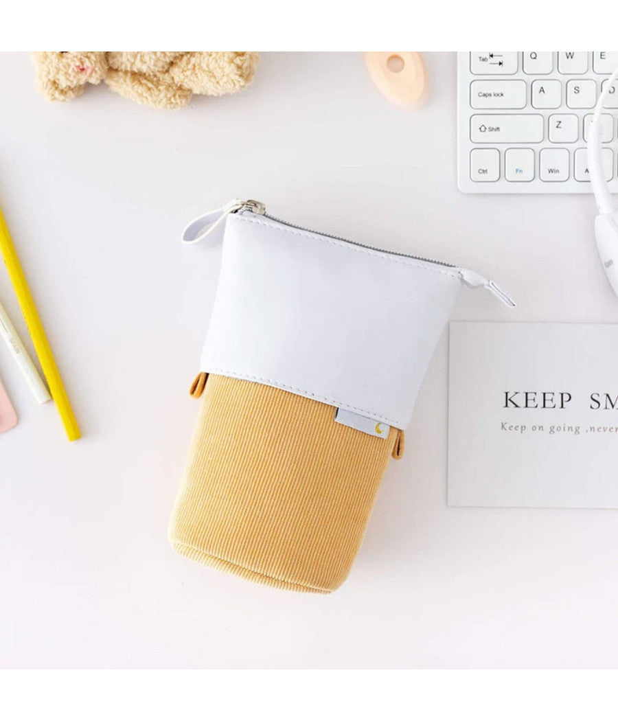 Tasca Pop Astuccio Borsellino Per Penne Cancelleria In Pelle Vegana 20*12.5 Cm         