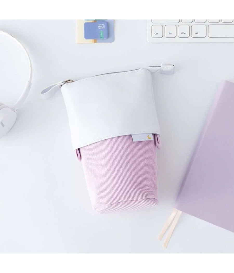 Tasca Pop Astuccio Borsellino Per Penne Cancelleria In Pelle Vegana 20*12.5 Cm         