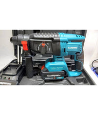 Tassellatore A Batteria 2 Batterie Martello Demolitore Percussione Trapano Sds         