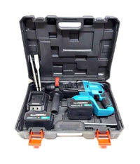 Tassellatore A Batteria 2 Batterie Martello Demolitore Percussione Trapano Sds         