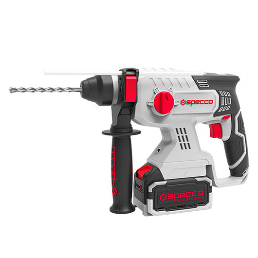 TRAPANO TASSELLATORE A BATTERIA 20V 2J SDS PLUS + 2 BATTERIE E CARICATORE ALFRED DORLATTI