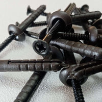 Tassello 6x40mm colore testa di moro per scossalina - 100pz