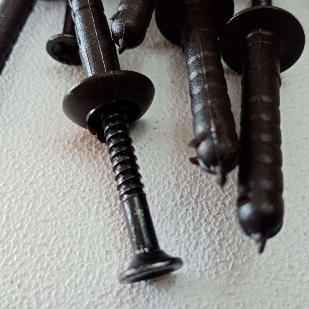 Tassello 6x40mm colore testa di moro per scossalina - 20pz