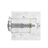 Tassello in nylon Ø9 TNA 9 vite M4 Made in Italy