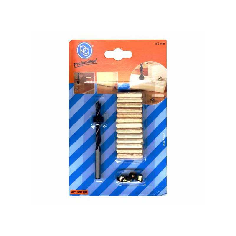 Tassello Legno Kit Assemblaggio mm 6 681.00 Pg