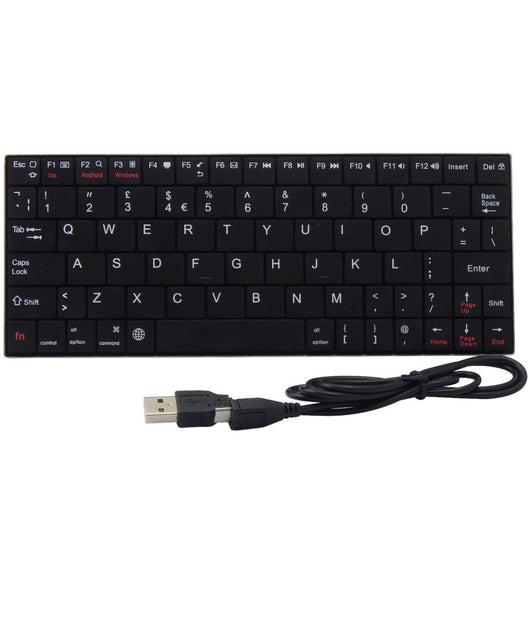 Tastiera Bluetooth 3.0 Hb 2000 Per Windows Android Cellulare Smartphone Nero         