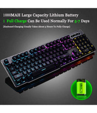 Tastiera Gaming Da Gioco Cablata Retroilluminata Arcobaleno Rgb Luce Led Qk708         