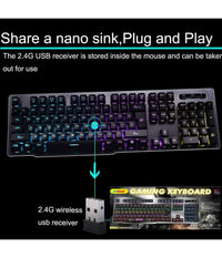 Tastiera Gaming Da Gioco Cablata Retroilluminata Arcobaleno Rgb Luce Led Qk708         