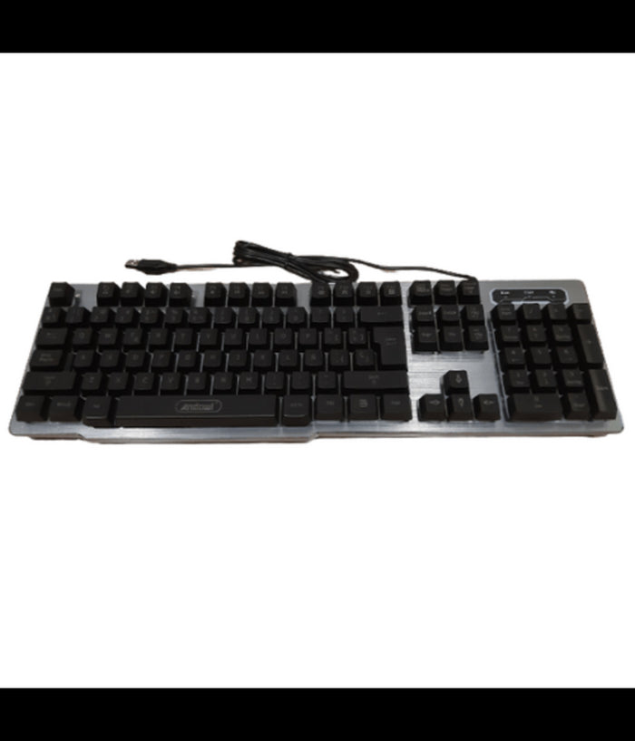 Tastiera Gaming Da Gioco Cablata Retroilluminata Arcobaleno Rgb Luce Led Qk708         