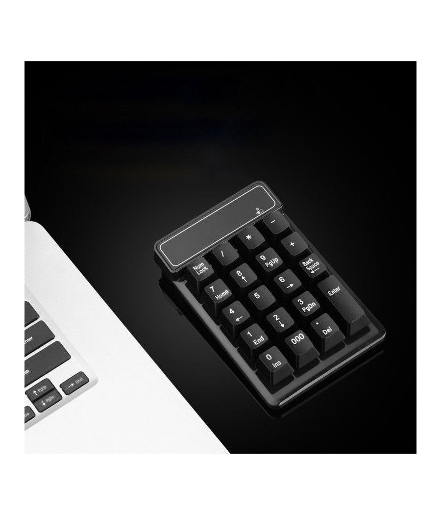 Tastierino Numerico Wireless 19 Tasti Con Ricevitore Bluetooth Usb Per Computer         