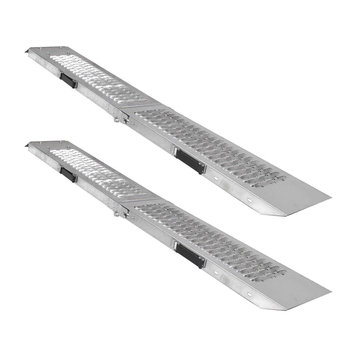 Coppia di 2 rampe da carico in acciaio con portata di 250kg/rampa e capacità cumulata di 500kg