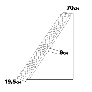 Taurus 600 - Coppia di rampe da carico in acciaio 600Kg