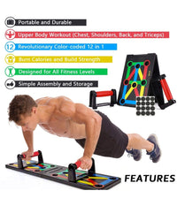 Tavola Attrezzo Allenamento Esercizi Con Maniglie Per Flessioni Multifunzionale         