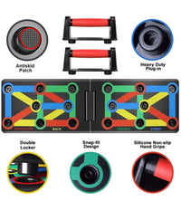 Tavola Attrezzo Allenamento Esercizi Con Maniglie Per Flessioni Multifunzionale         